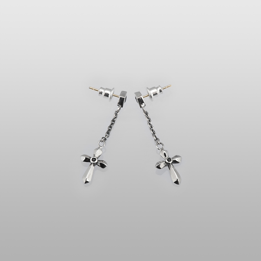 Cross on Chain | Pierces & Ear Cuffs by Oz Abstract Tokyo | Online 