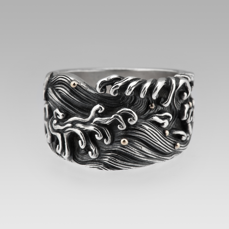 Waves | Rings by boozebird | Online Boutique Oz Abstract Tokyo, Japan