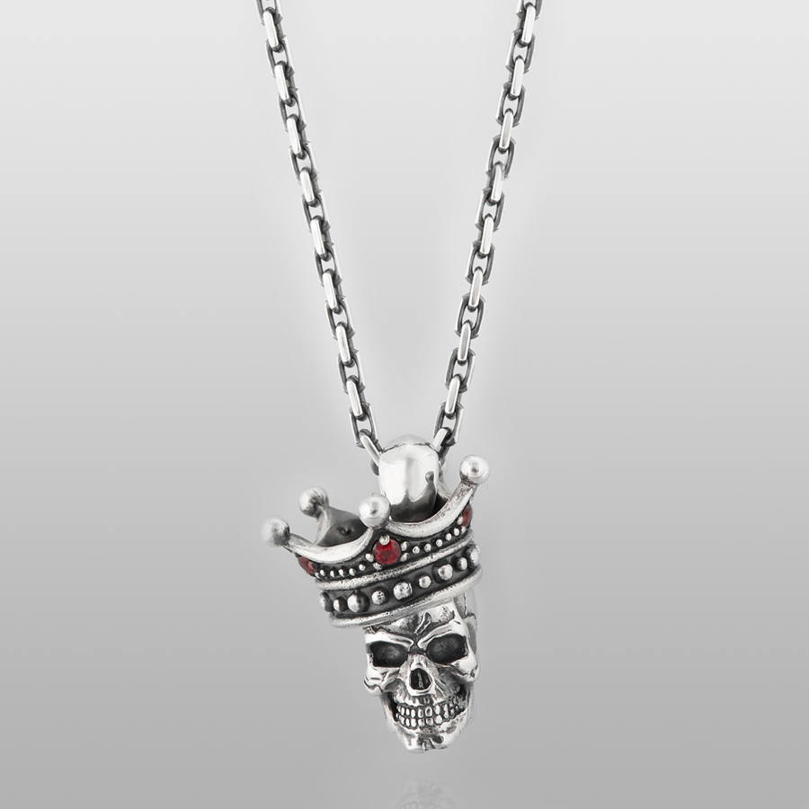 Crowned Little Skull | Pendants, Necklaces & Chokers by Oz